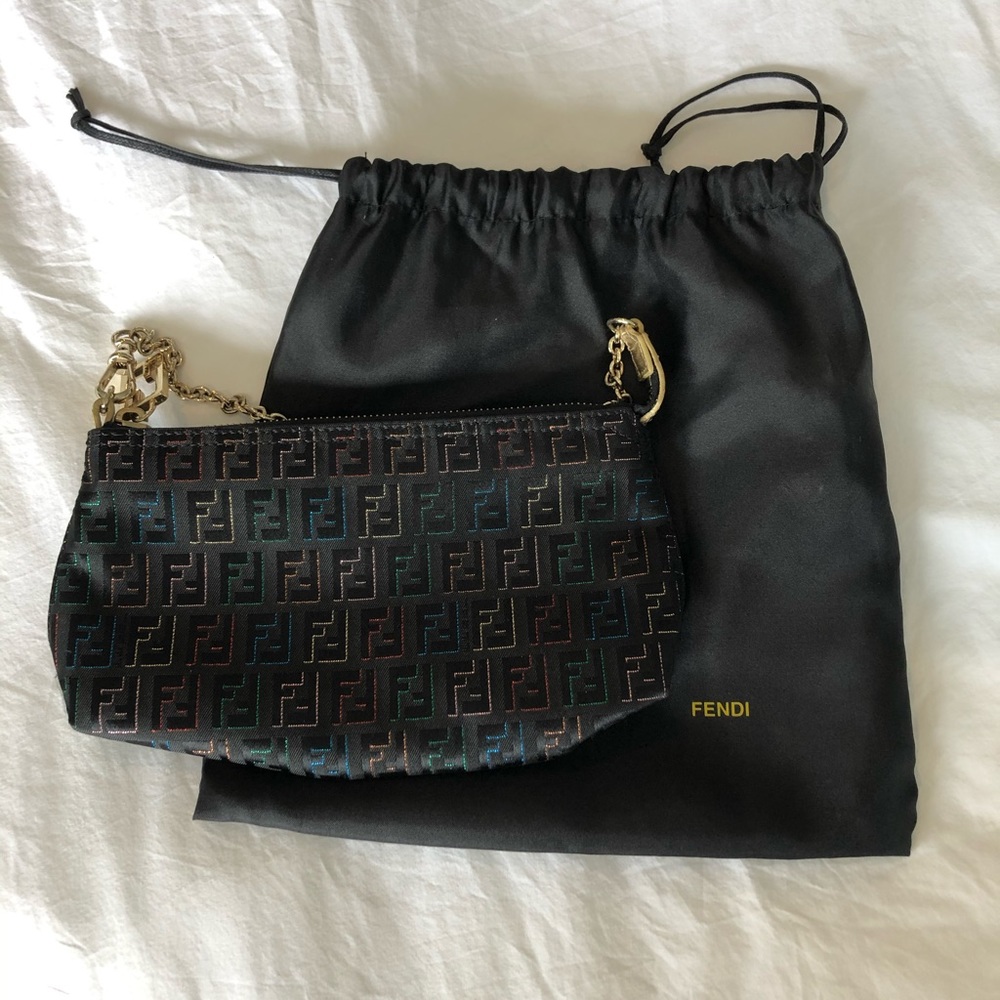 Fendi Rainbow Logo Baguette